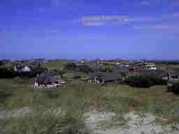 Aussicht von hauseigener D�ne Richtung Ortskern. Abstand zum Ortskern 500 m