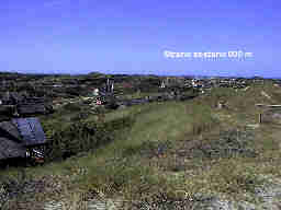 Aussicht von hauseigener D�ne Richtung Strand. Abstand zum Strand 600 m