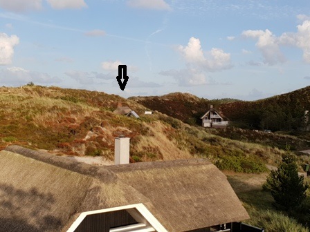 Ferienhaus von der S�dseite aus gesehen mit Wintergarten